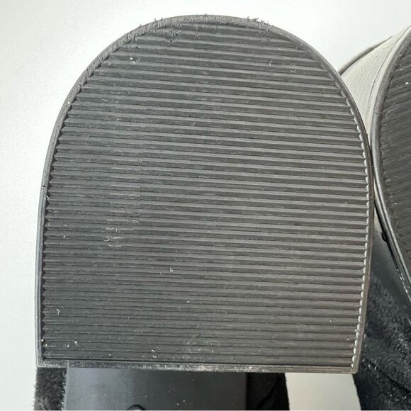 LifeStride Black Faux Suede Stretch Block Heel Comfort Ankle Bootie Boots SZ 9 - Picture 15 of 16